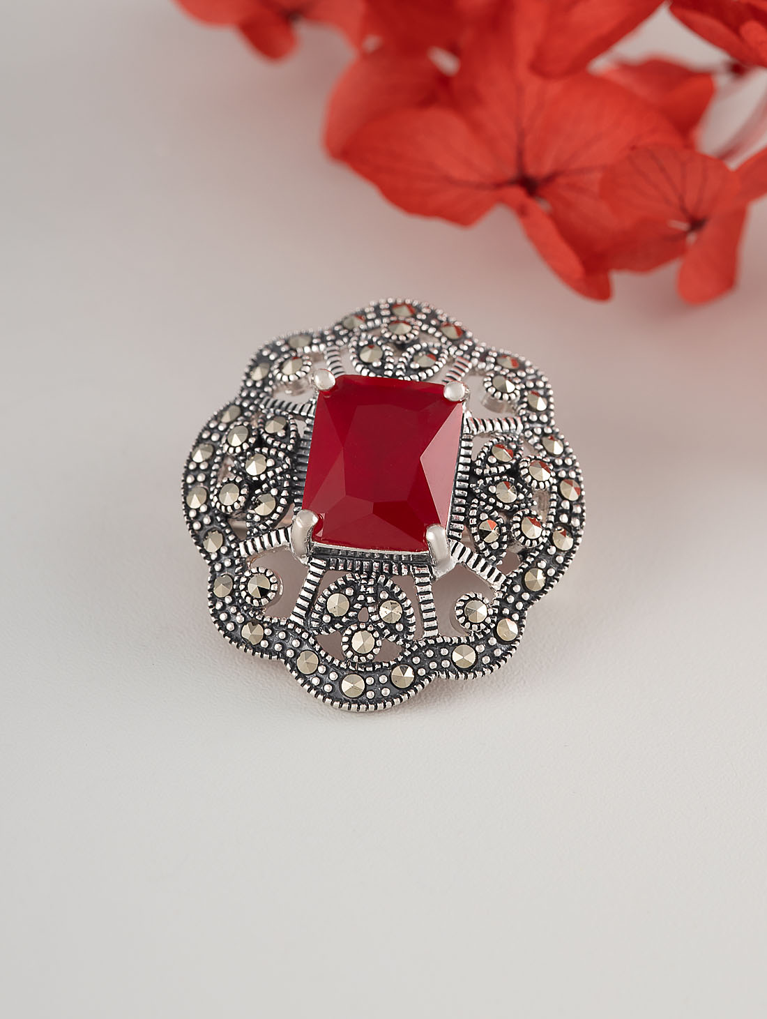 91582 Брошь (Ag 925)