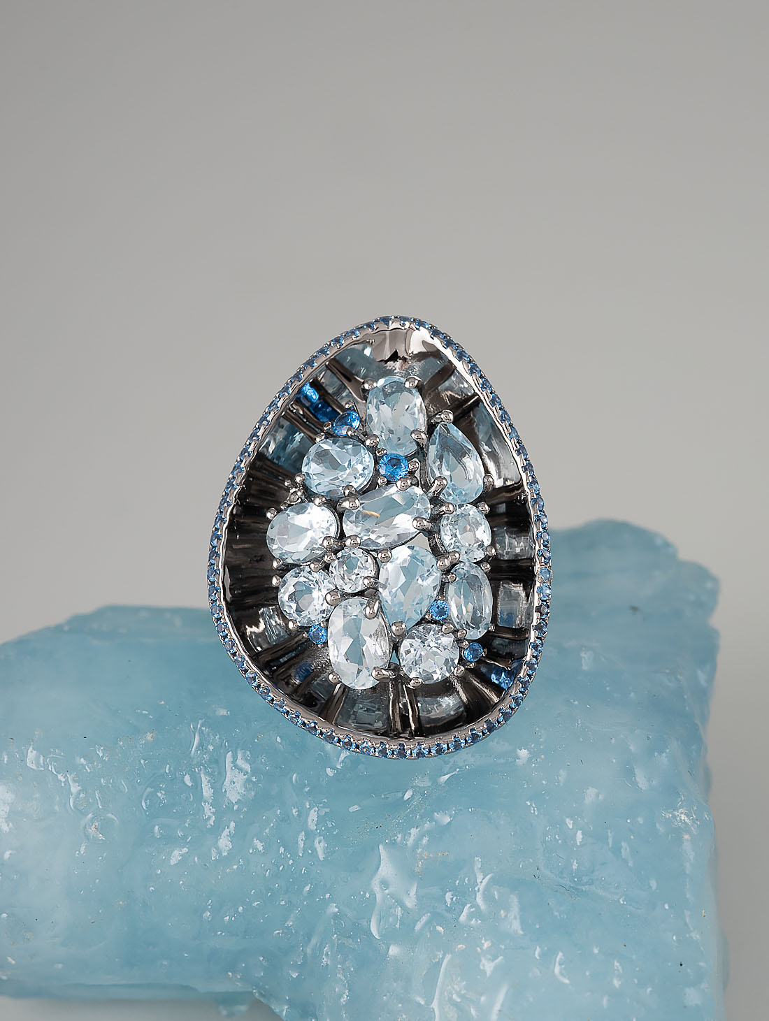 К0422Т Топаз Кольцо (Ag 925)