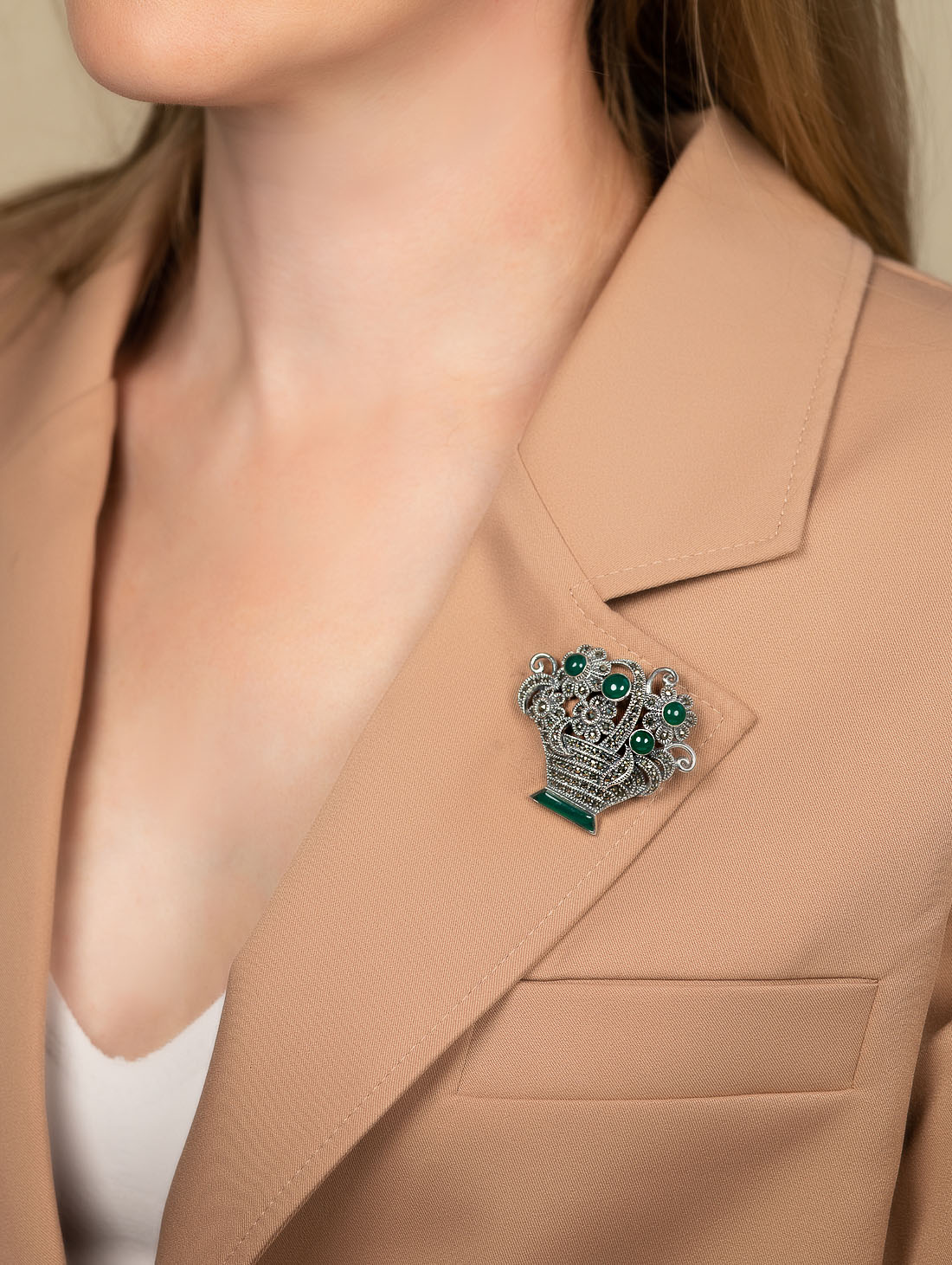 91584 Брошь (Ag 925)