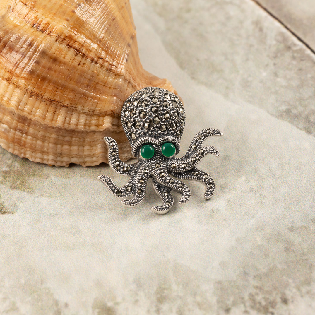 080109 Брошь (Ag 925)