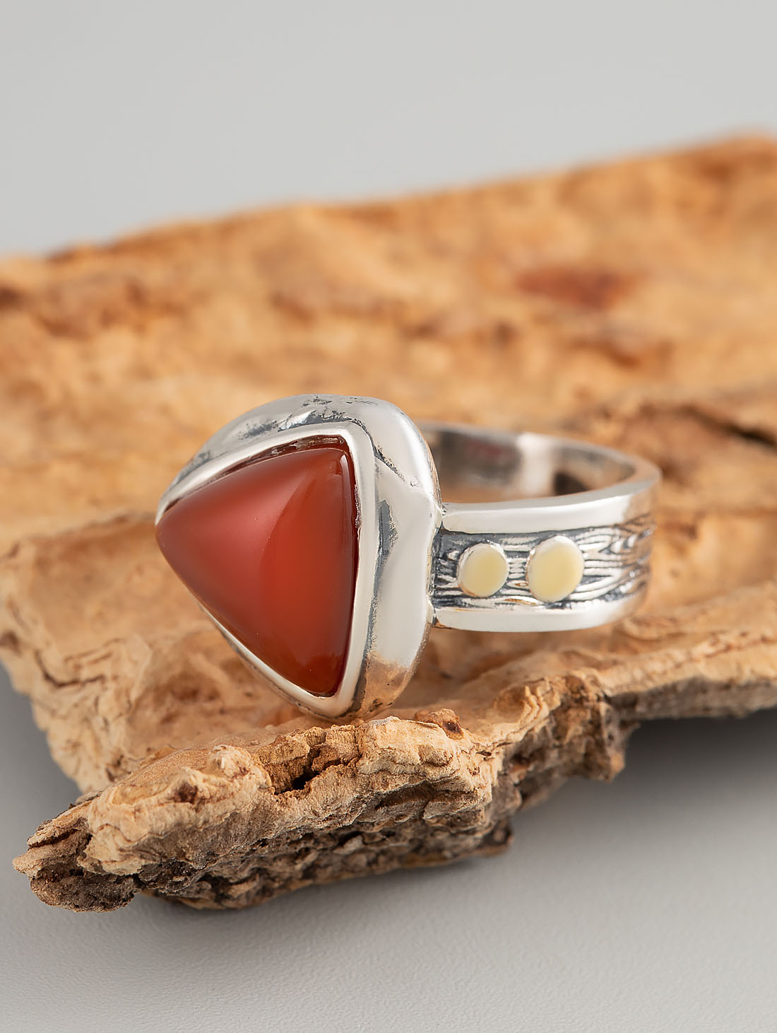 Rrr1268z Сердолик Кольцо (Ag_925)