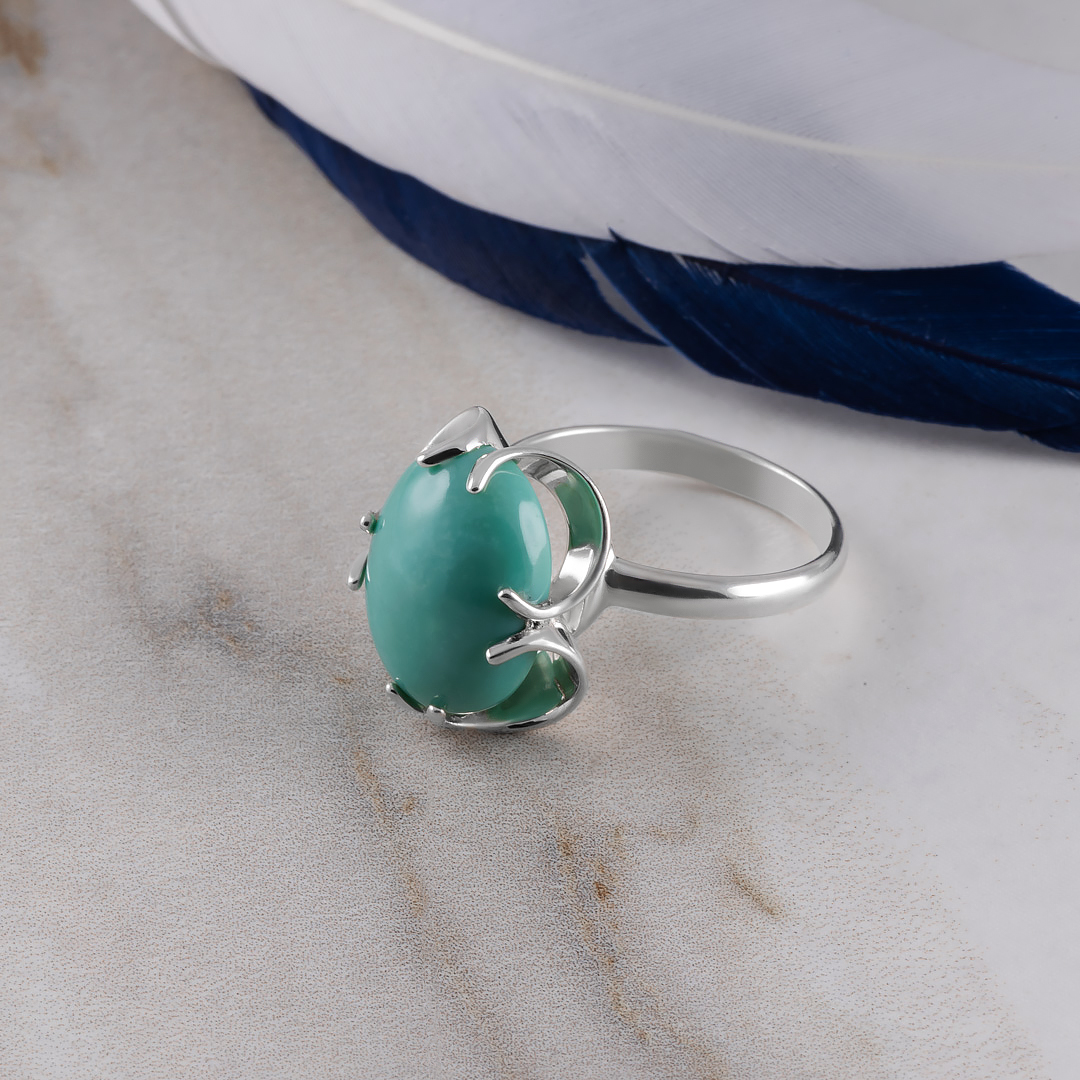 0231R Бирюза Кольцо (Ag 925)