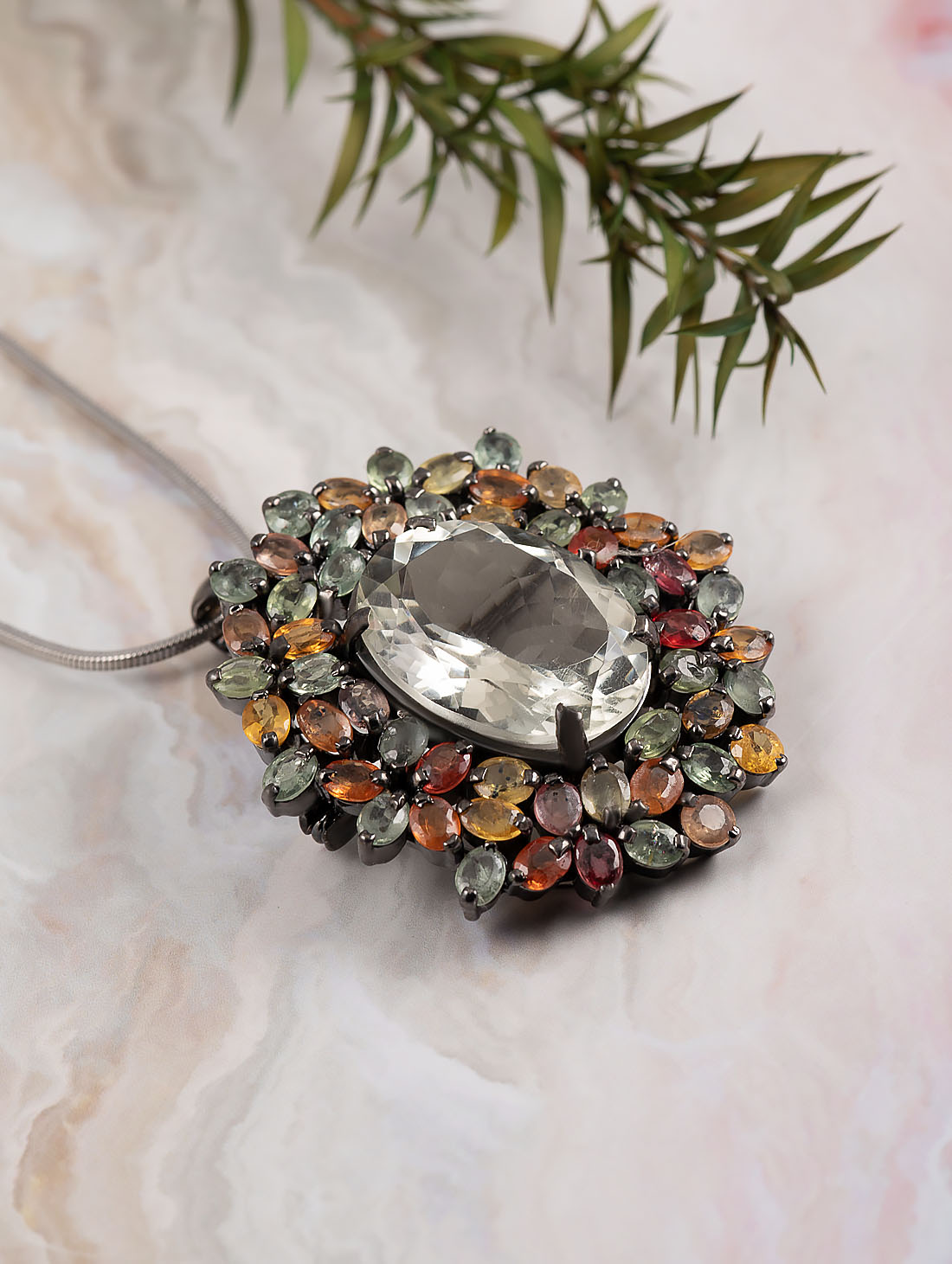 042379 Брошь-кулон (Ag 925)