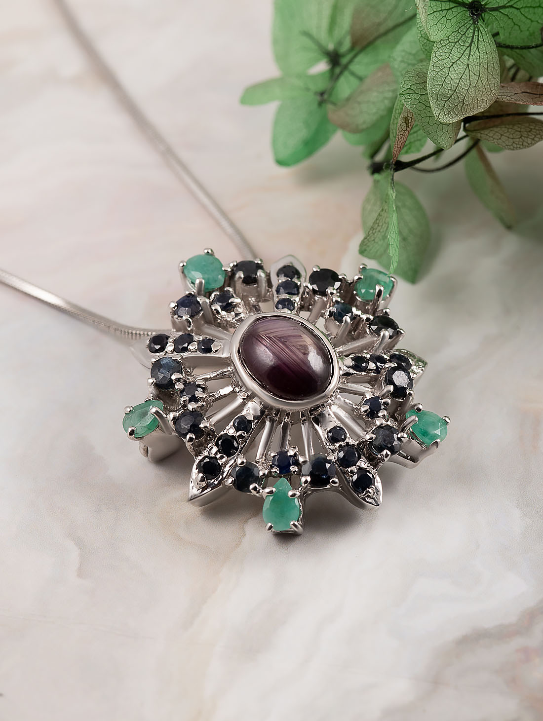 042338 Брошь-кулон (Ag 925)