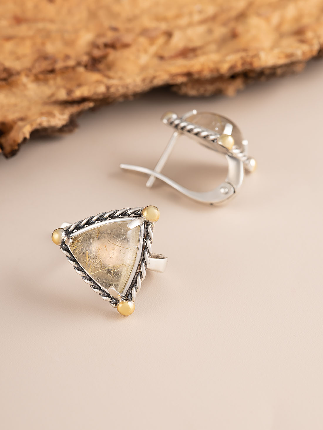 Err1482z Рутил Серьги (Ag 925)