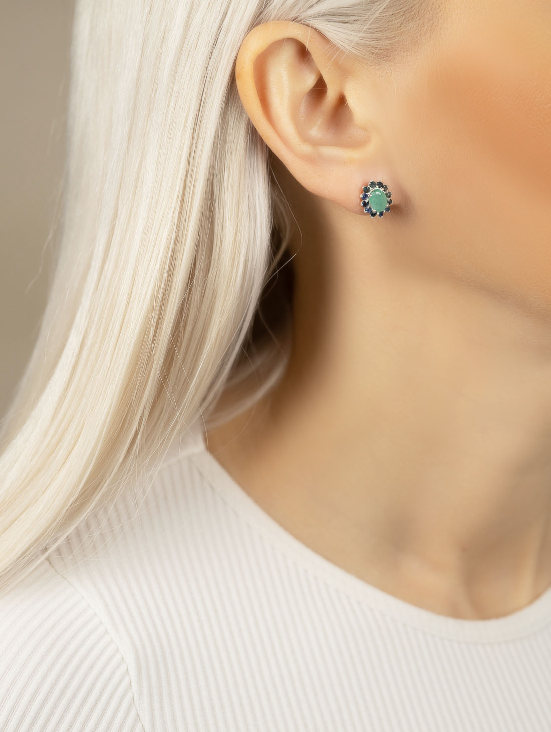 9400 Серьги пуссеты (Ag 925)