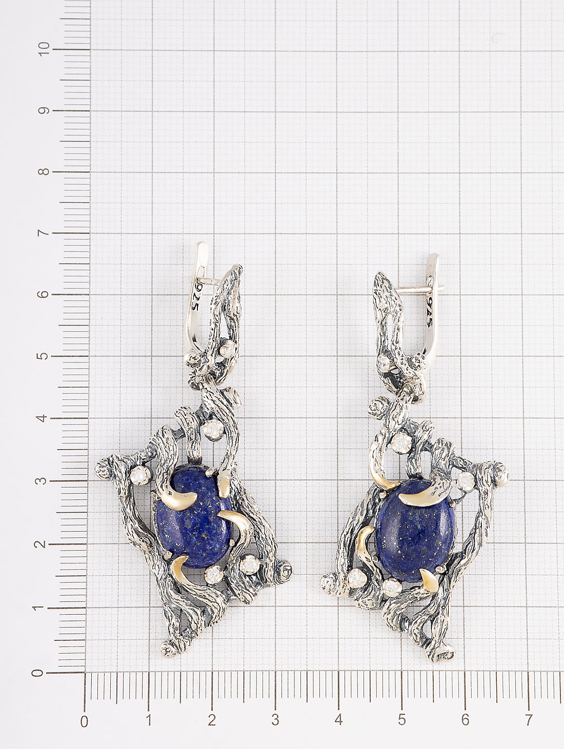 Err1103z Лазурит Серьги (Ag_925)