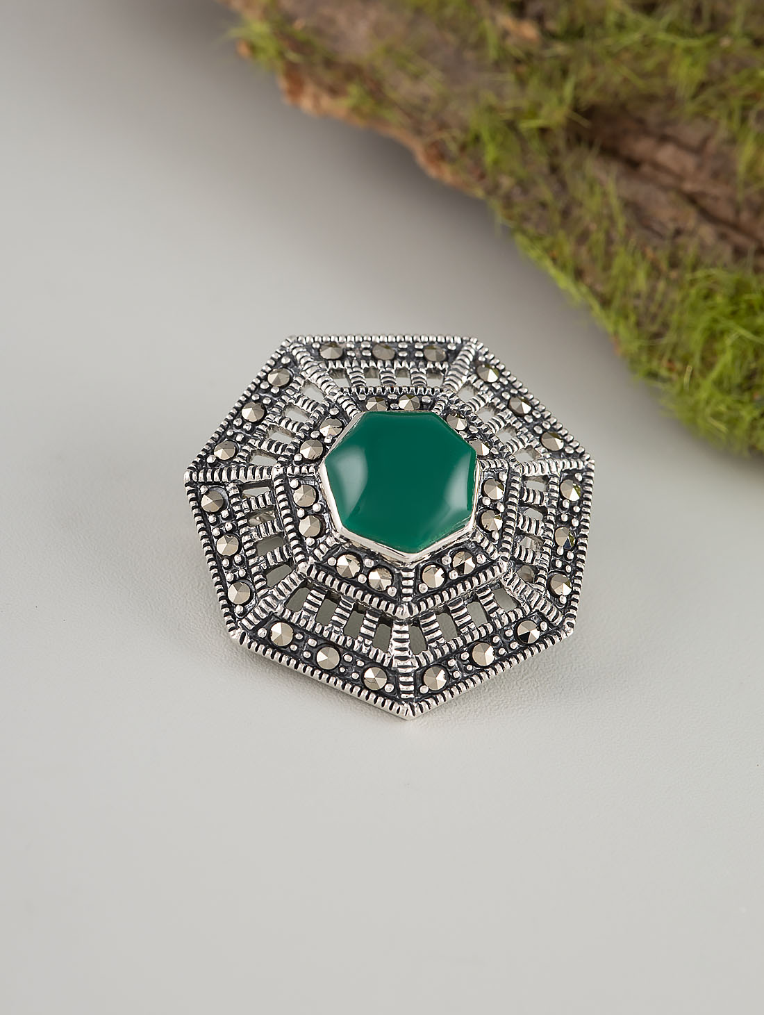 91561 Брошь (Ag 925)