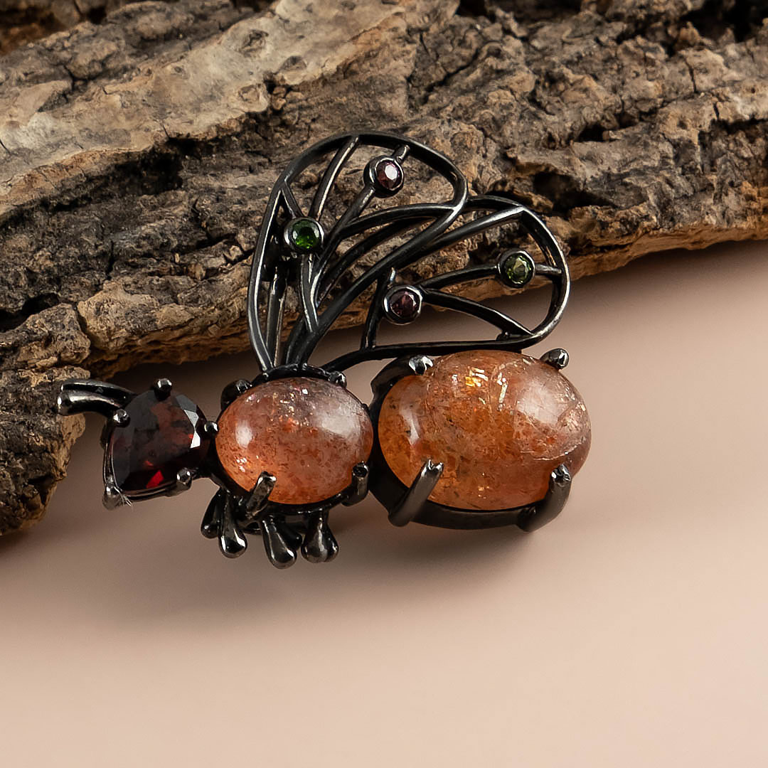 01226 Брошь-кулон (Ag 925)