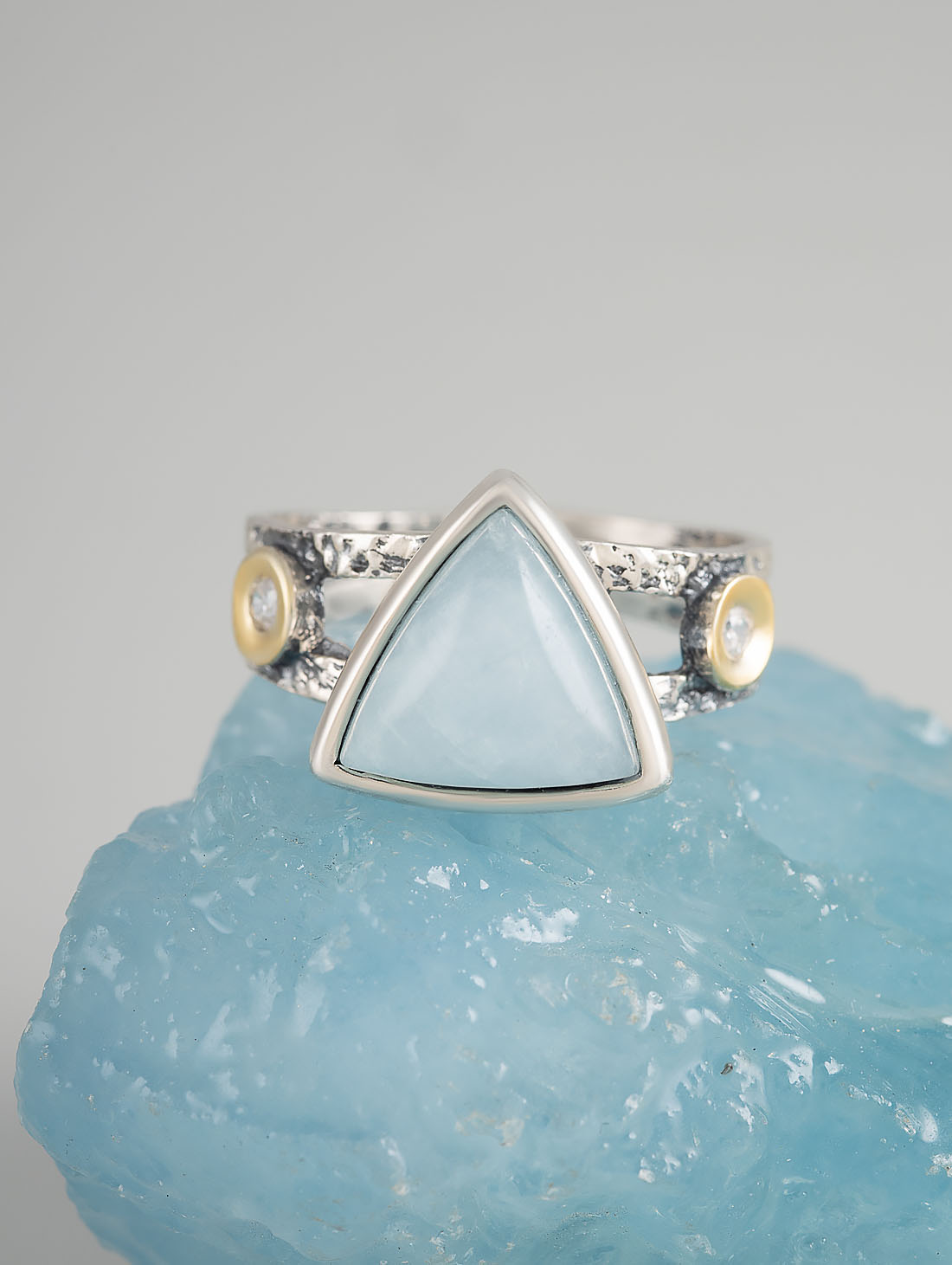 Rrr1254z Аквамарин Кольцо (Ag_925)