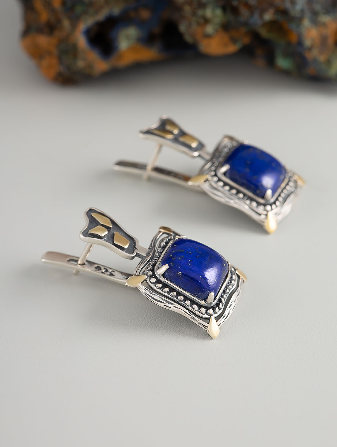 Err1340z Лазурит Серьги (Ag 925)