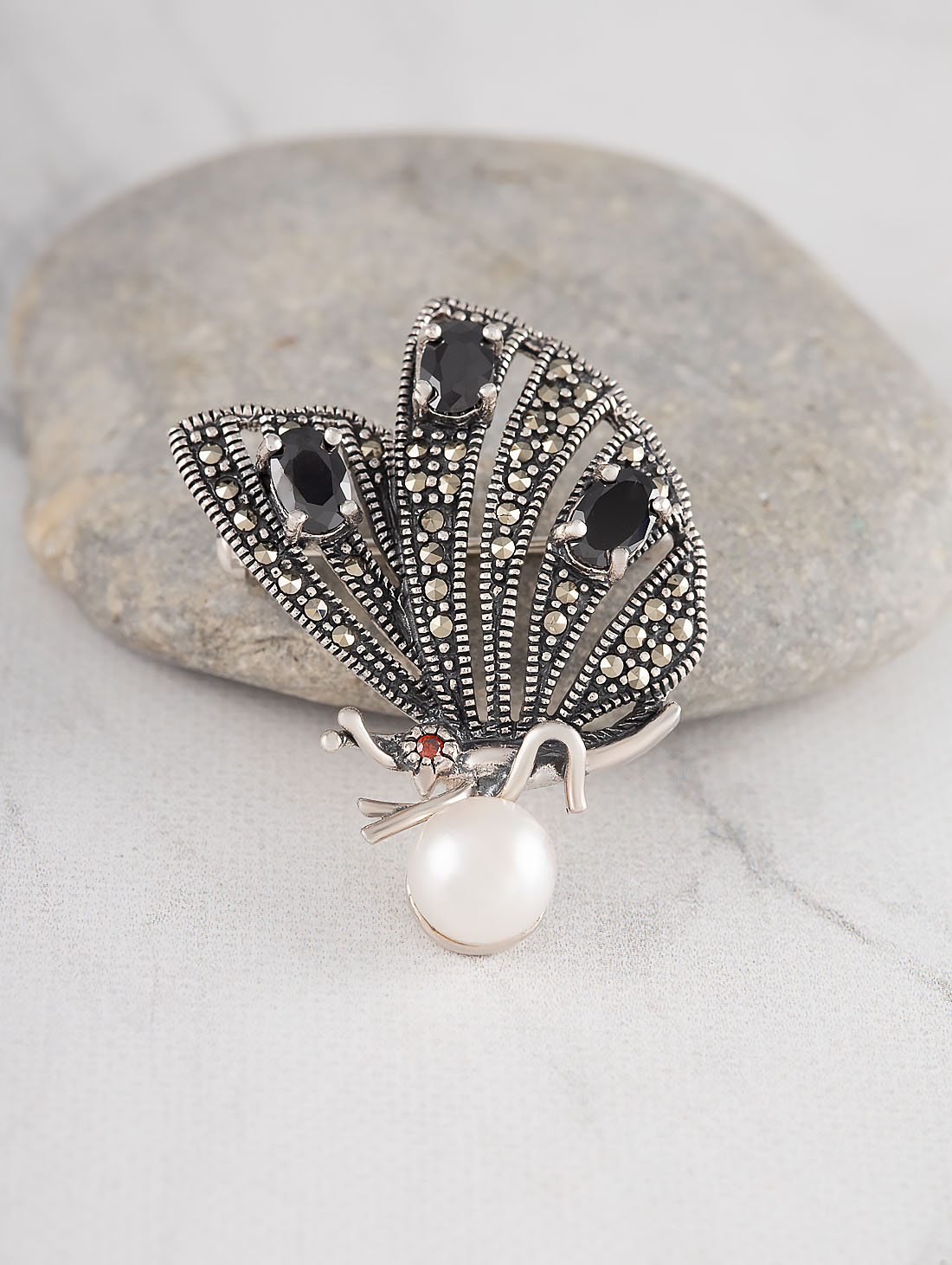 91563 Брошь (Ag 925)