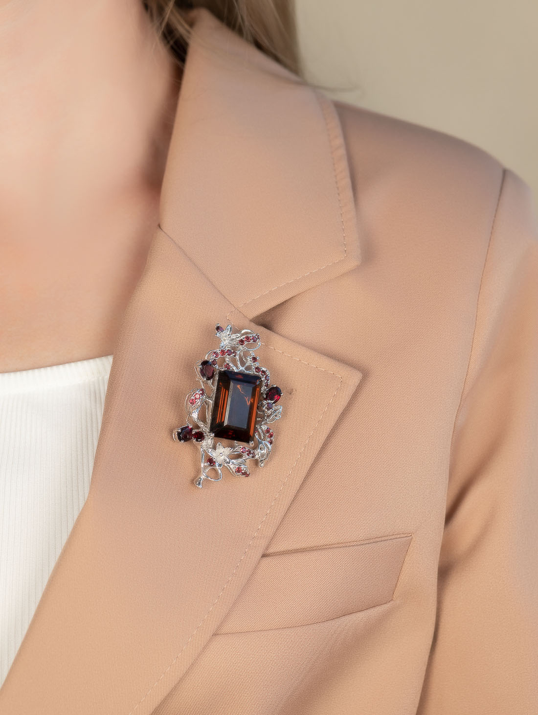 042368 Брошь-кулон (Ag 925)