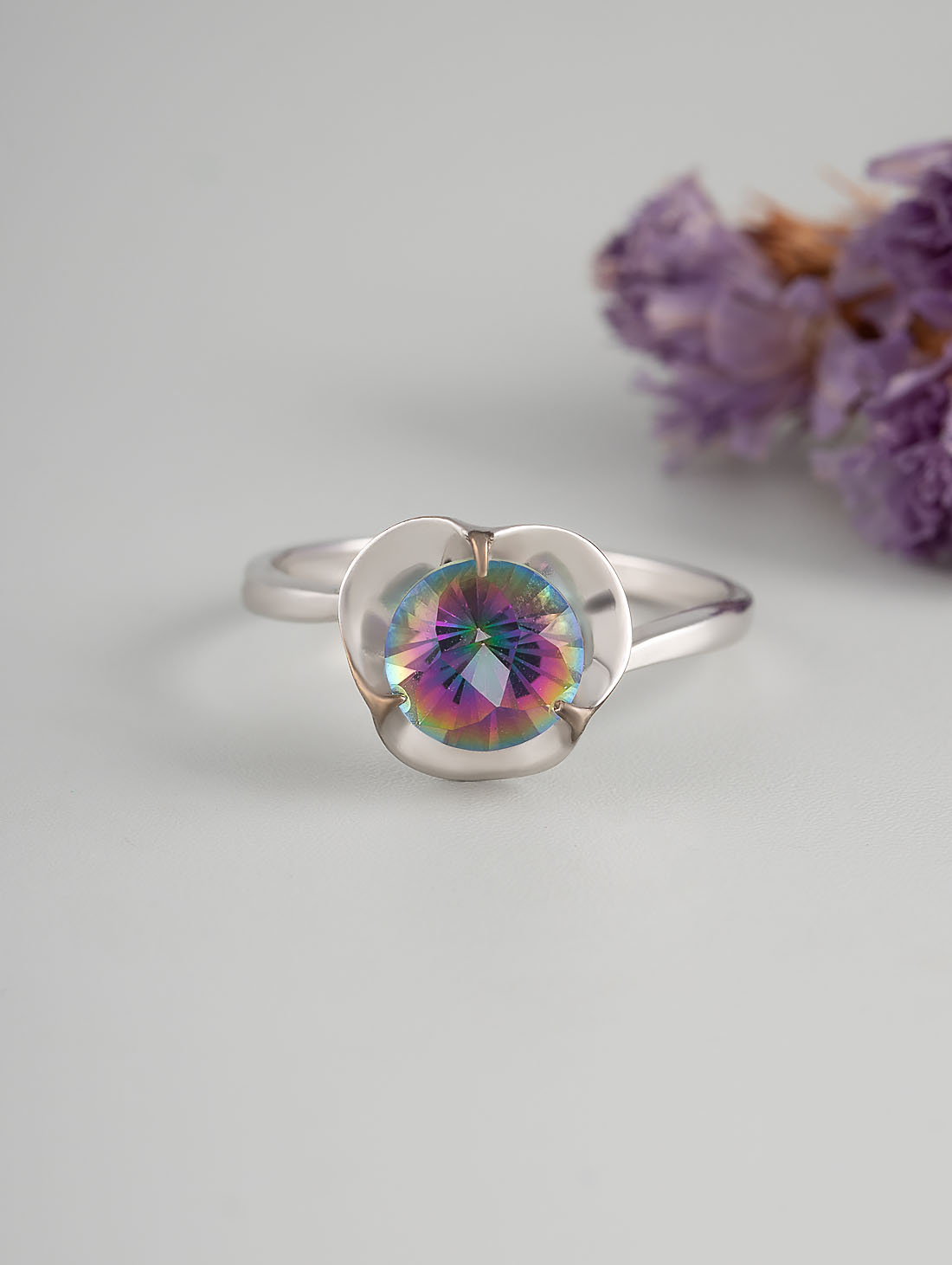 0274R Хрусталь М Кольцо (Ag 925)