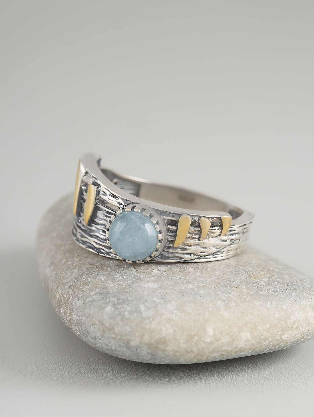 Rrr1498z Аквамарин Кольцо (Ag_925)