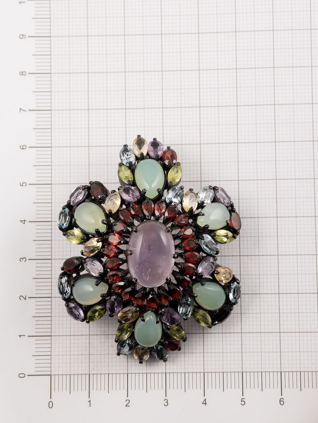 042383 Брошь-кулон (Ag 925)