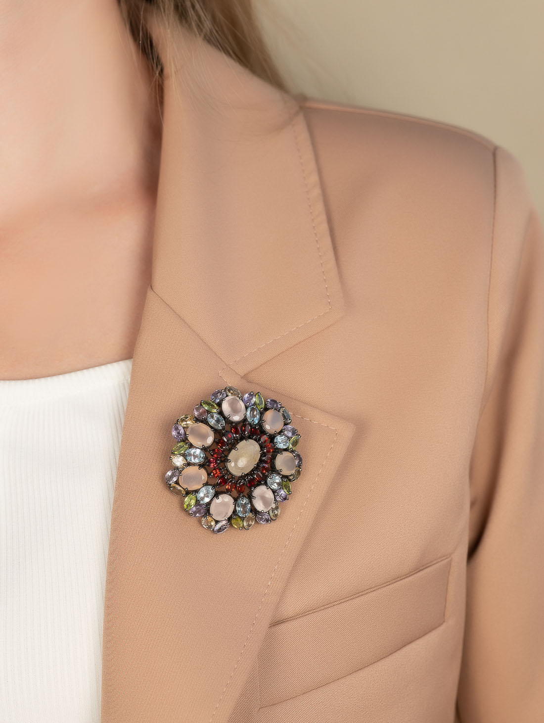 042380 Брошь-кулон (Ag 925)