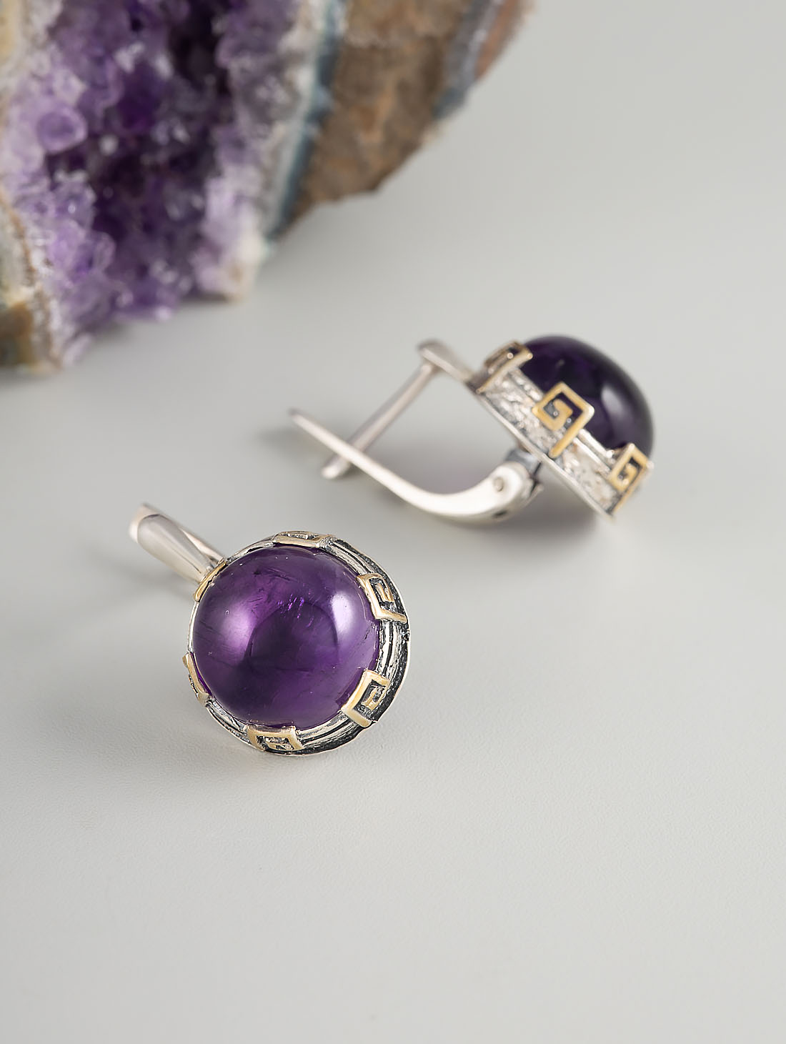 Err1300z Аметист Серьги (Ag 925)