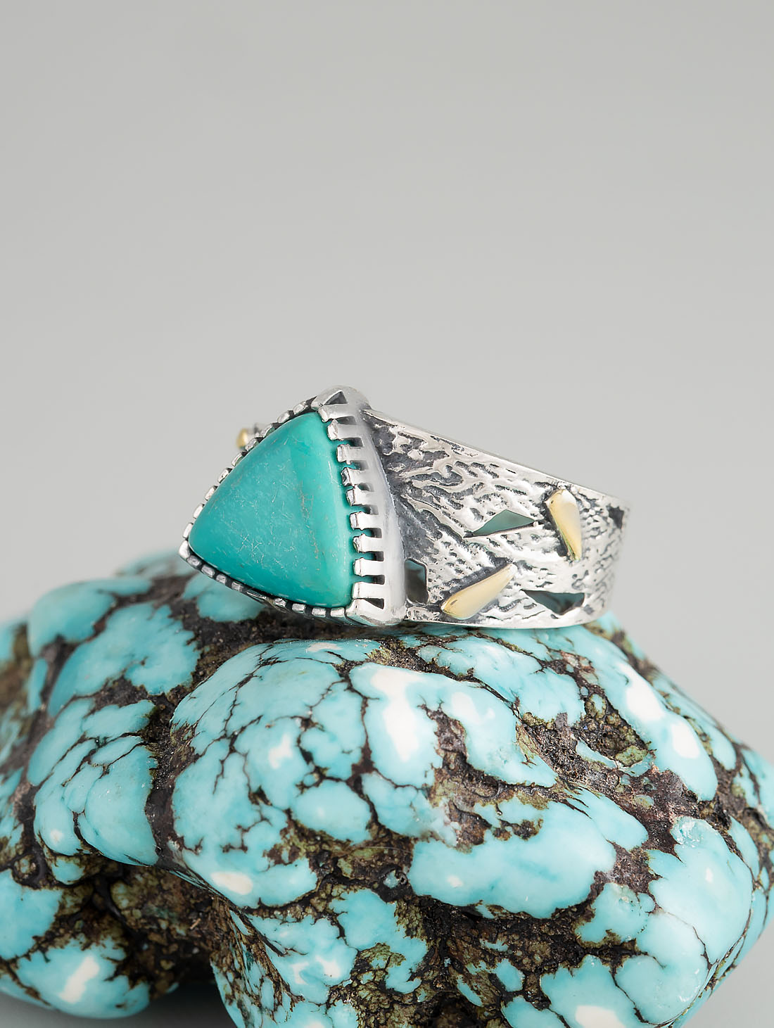 Rrr1495z Бирюза Кольцо (Ag 925)