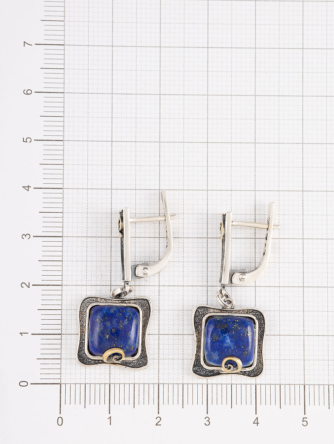 Err1331z Лазурит Серьги (Ag 925)