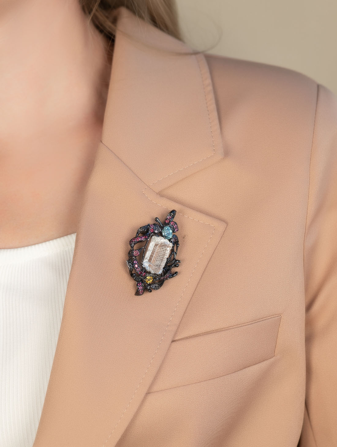 042375 Брошь-кулон (Ag 925)