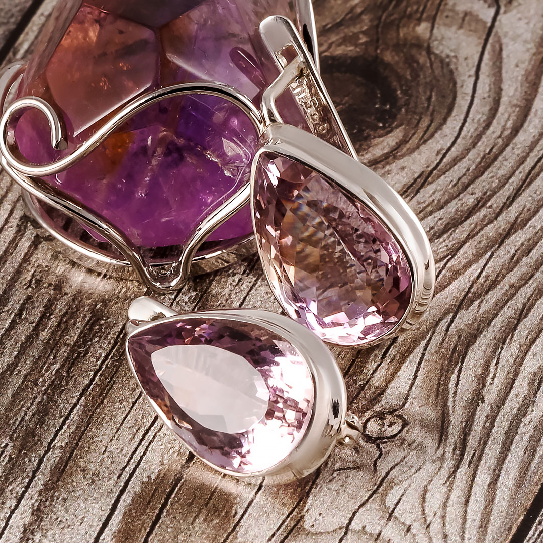 09083 амет Серьги (Ag 925)