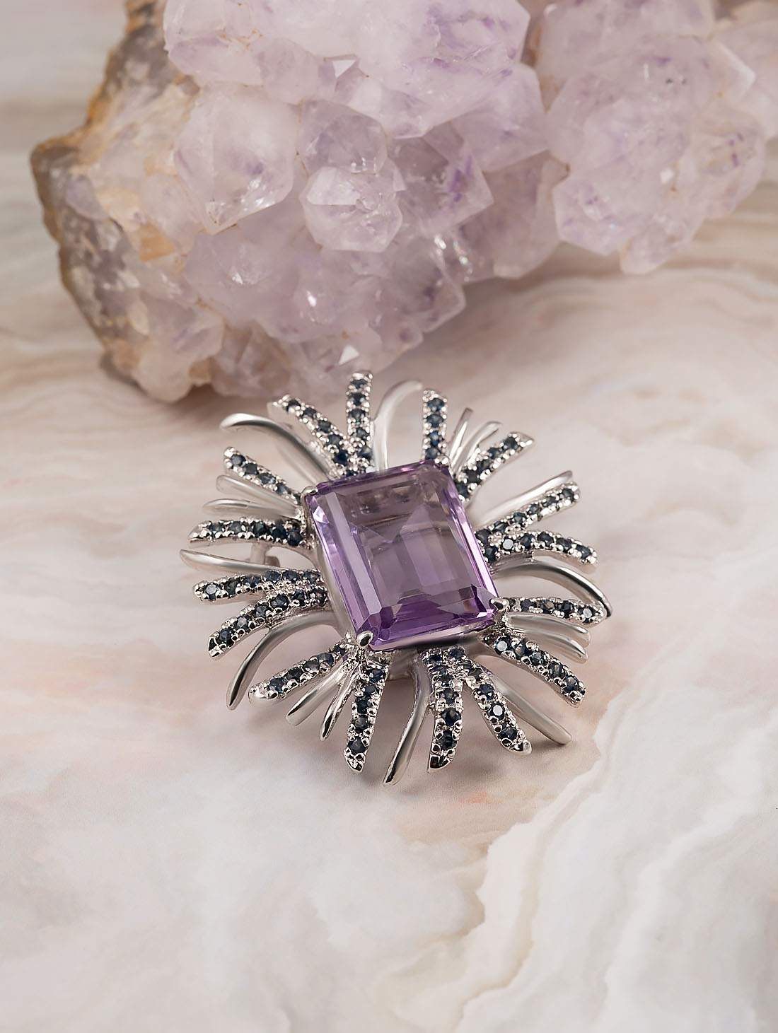 042372 Брошь-кулон (Ag 925)