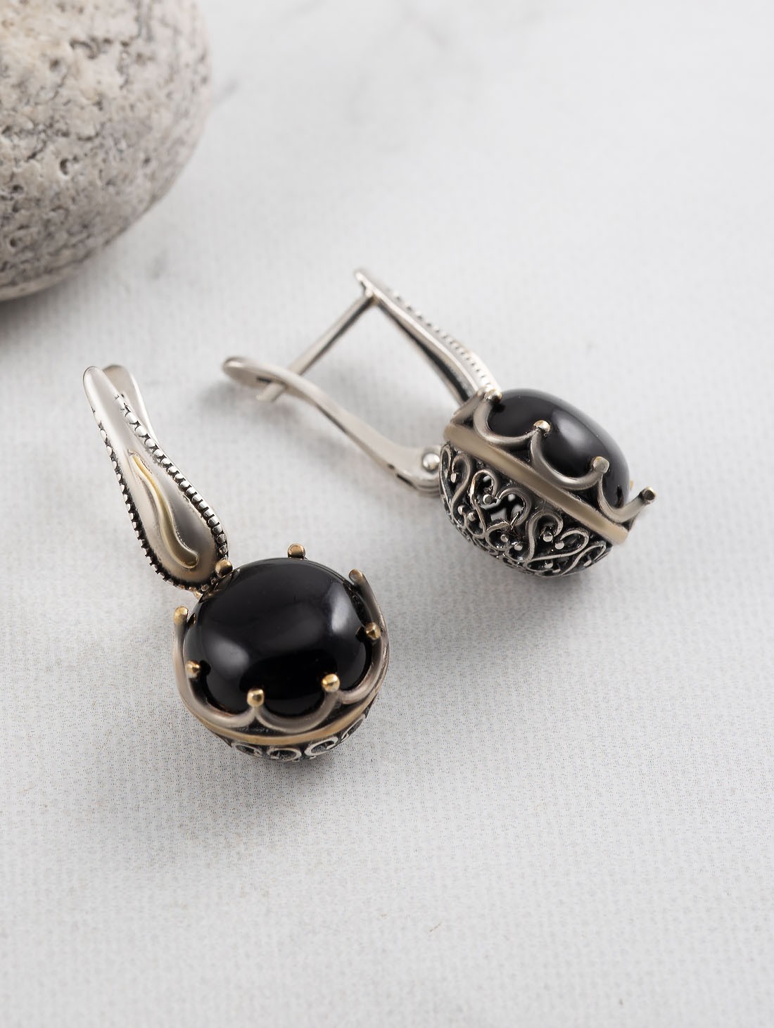 Err1484z Агат Серьги (Ag 925)