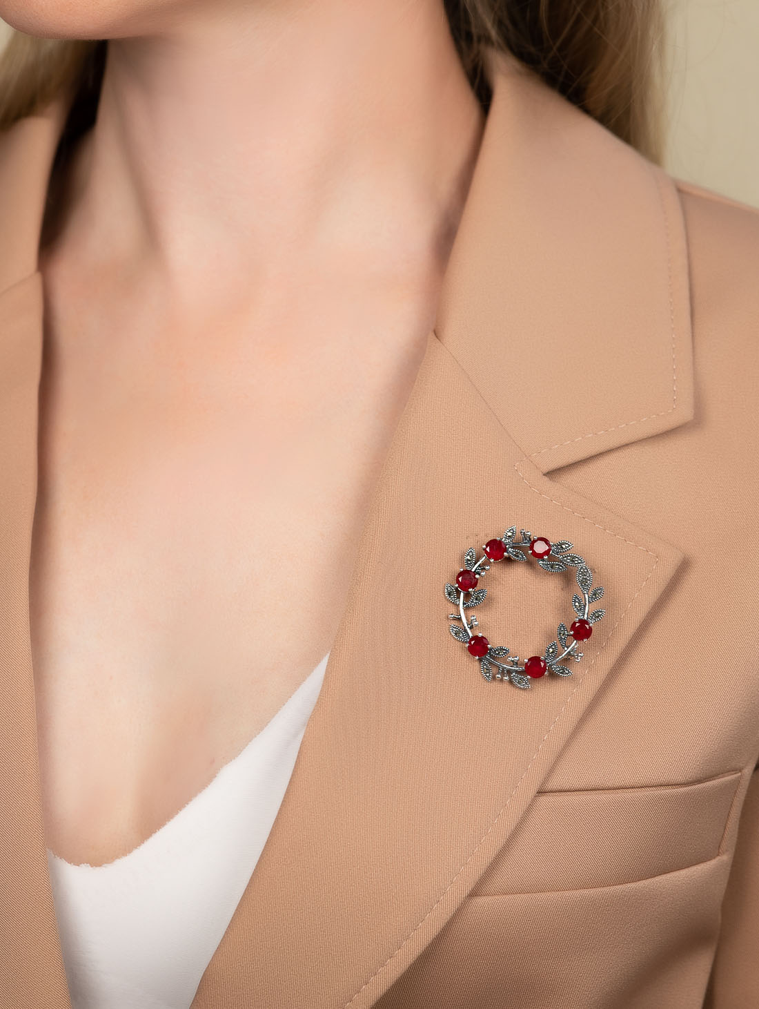 91577 Брошь (Ag 925)