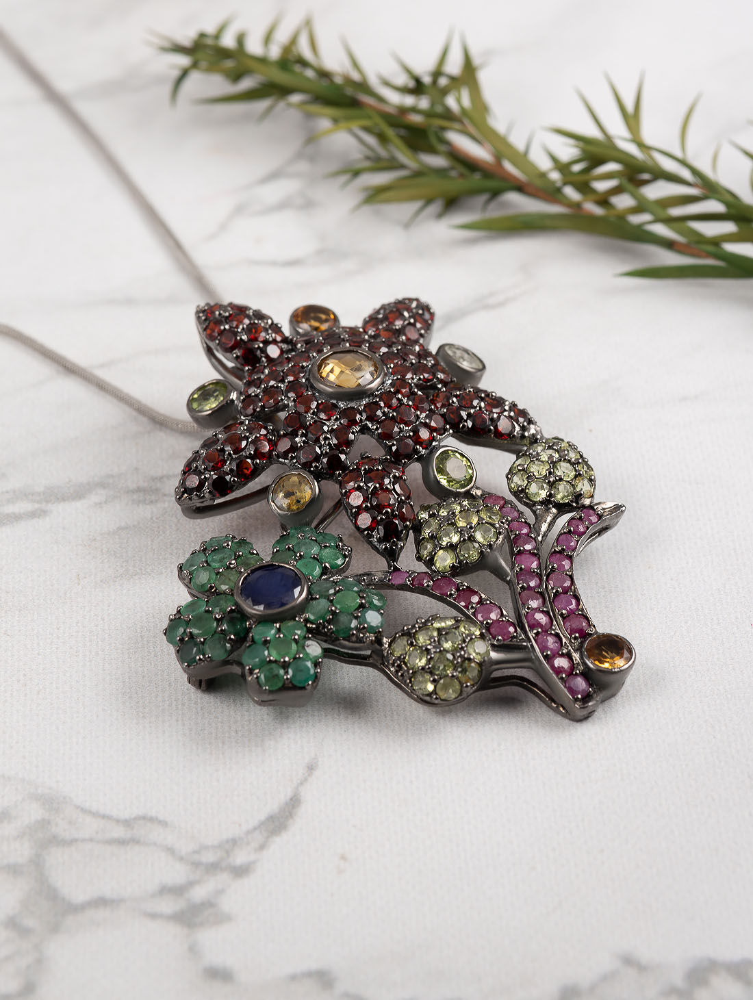 042392 Брошь-кулон (Ag 925)