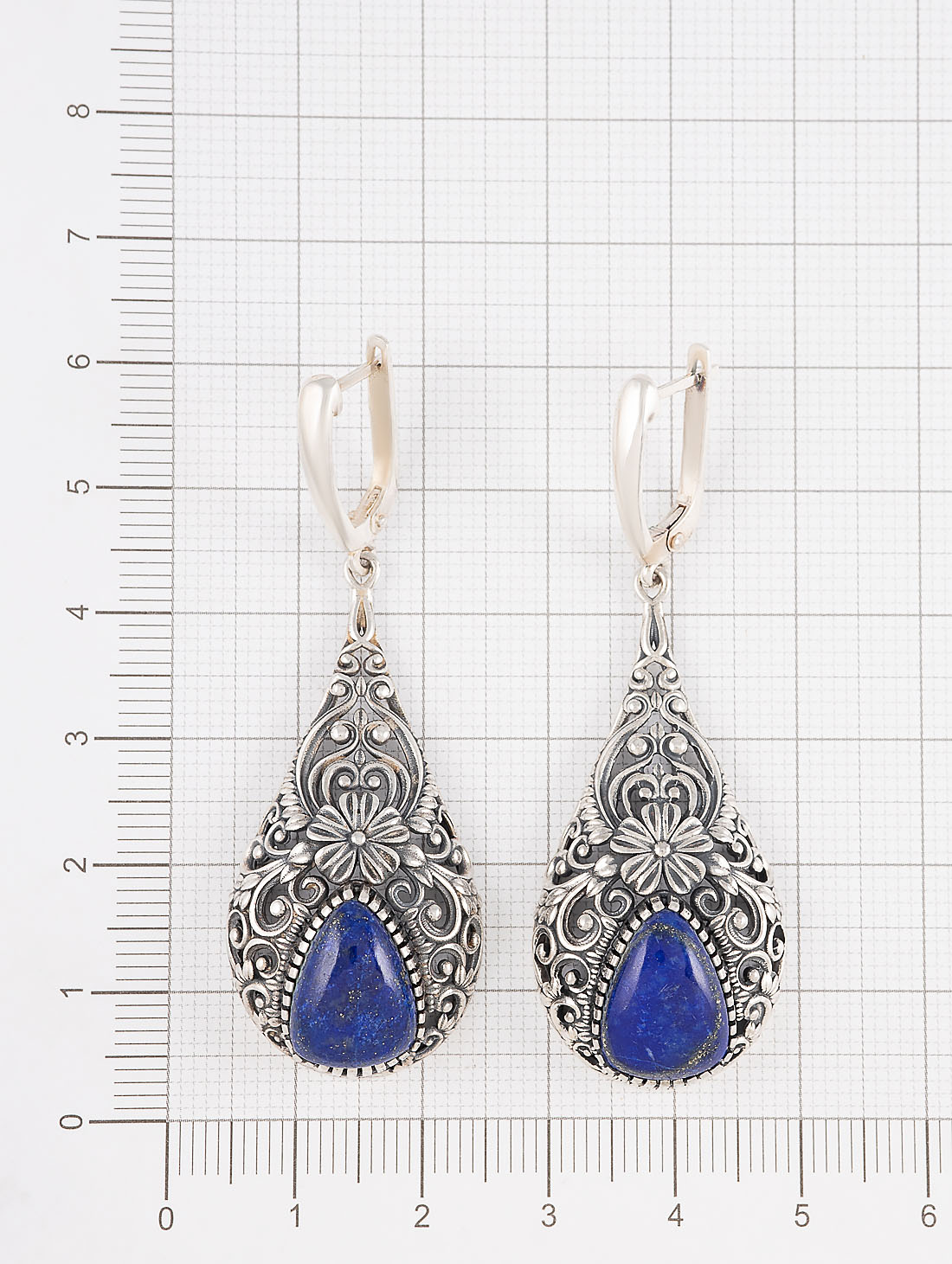 Err1475z Лазурит Серьги (Ag 925)