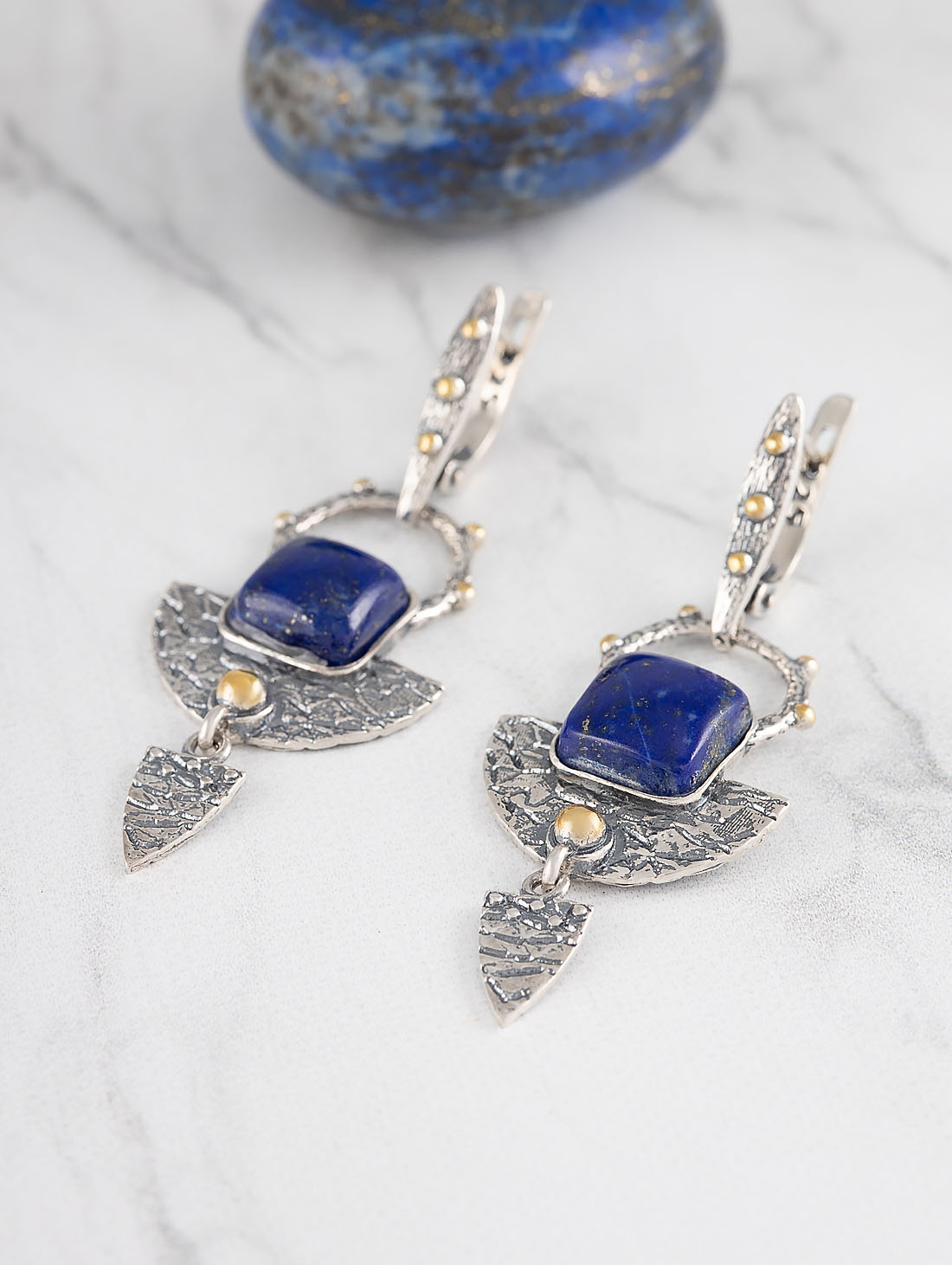 Err1226z Лазурит Серьги (Ag 925)