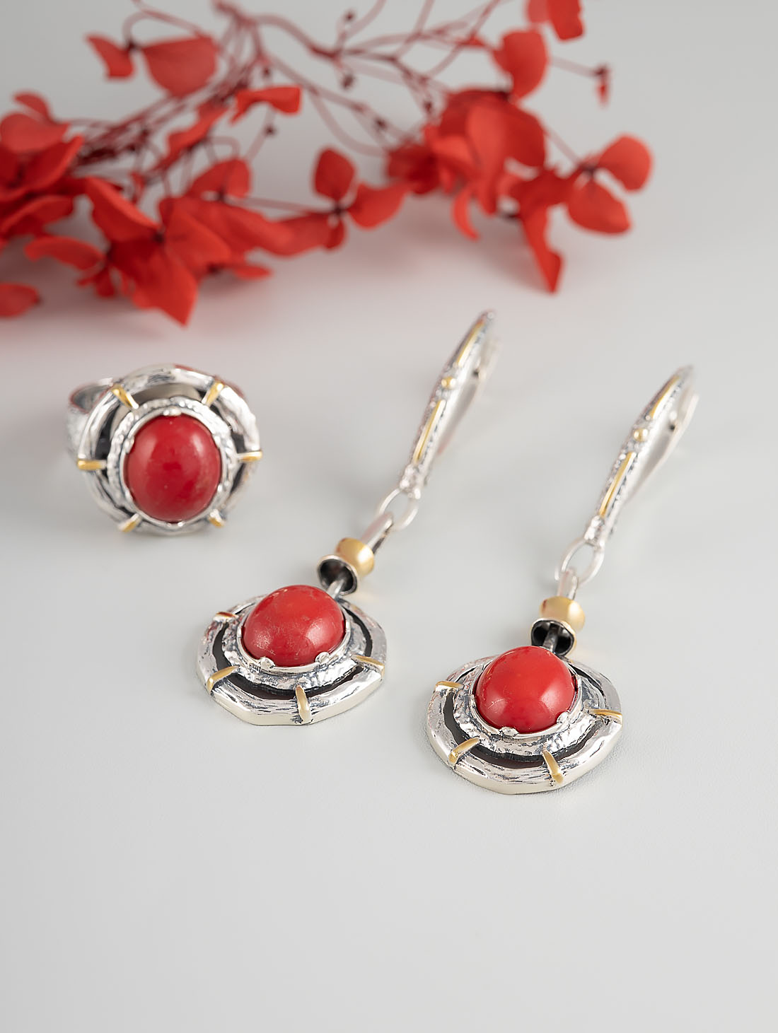 Rrr1164z Коралл Кольцо (Ag_925)