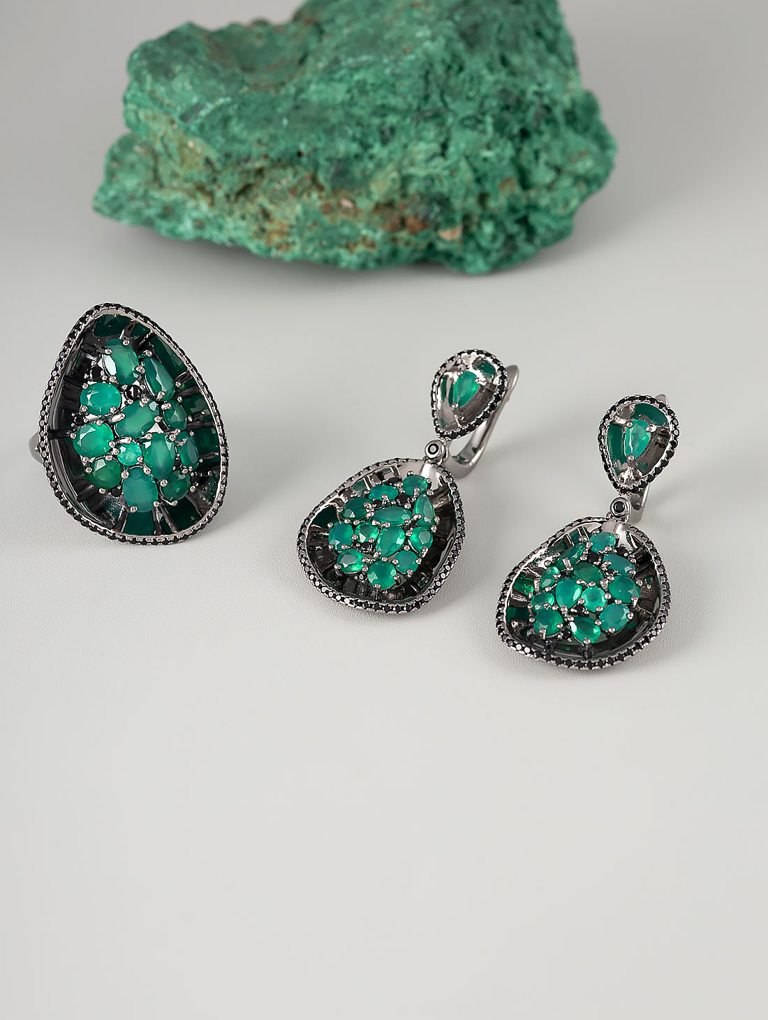 К0422А Агат Кольцо (Ag 925)