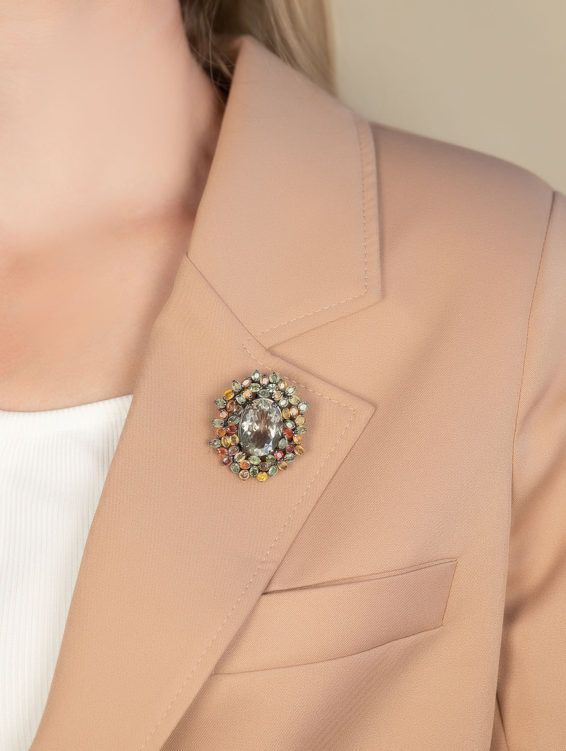 042379 Брошь-кулон (Ag 925)