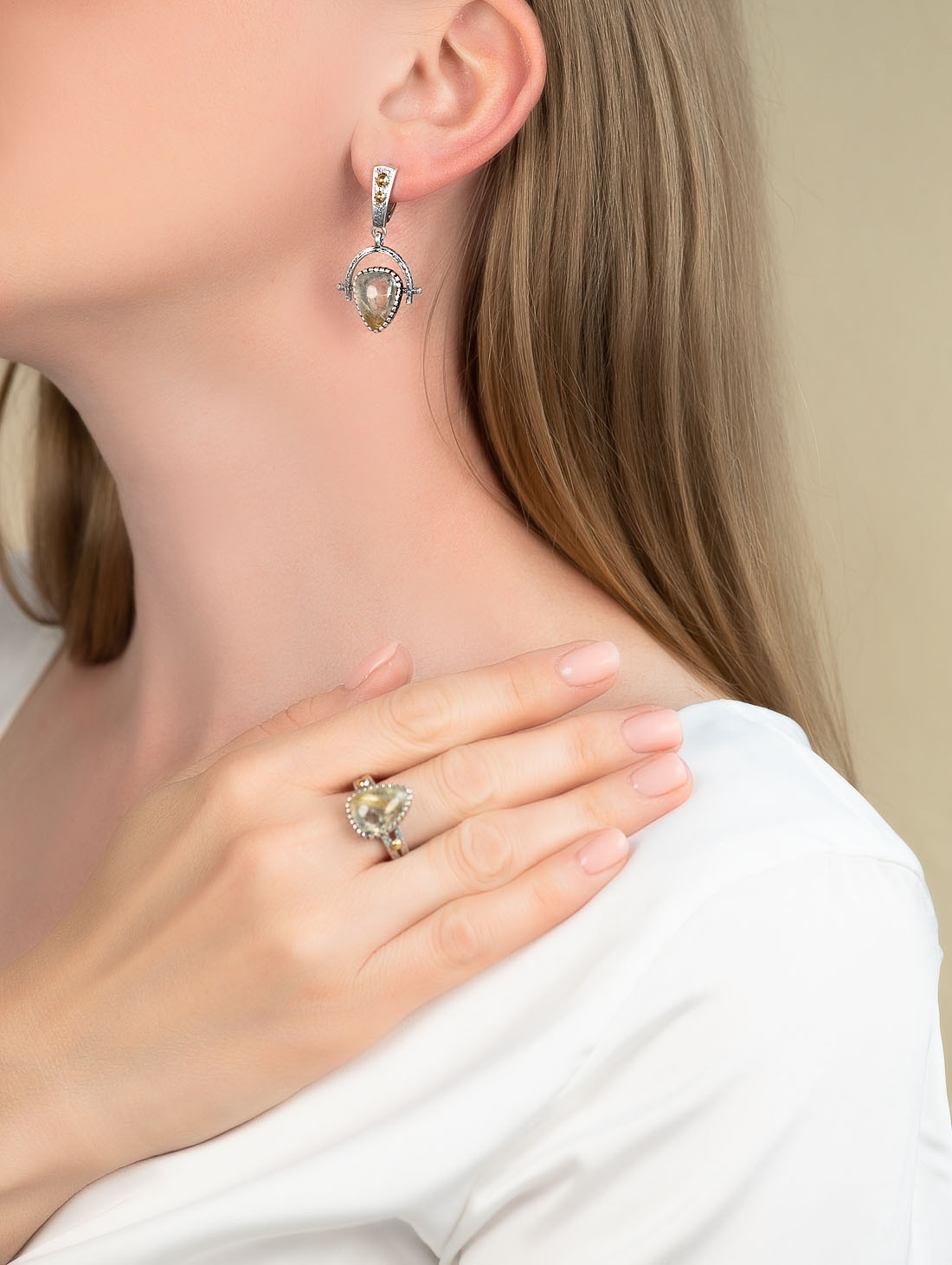 Err1483z Рутил Серьги (Ag 925)