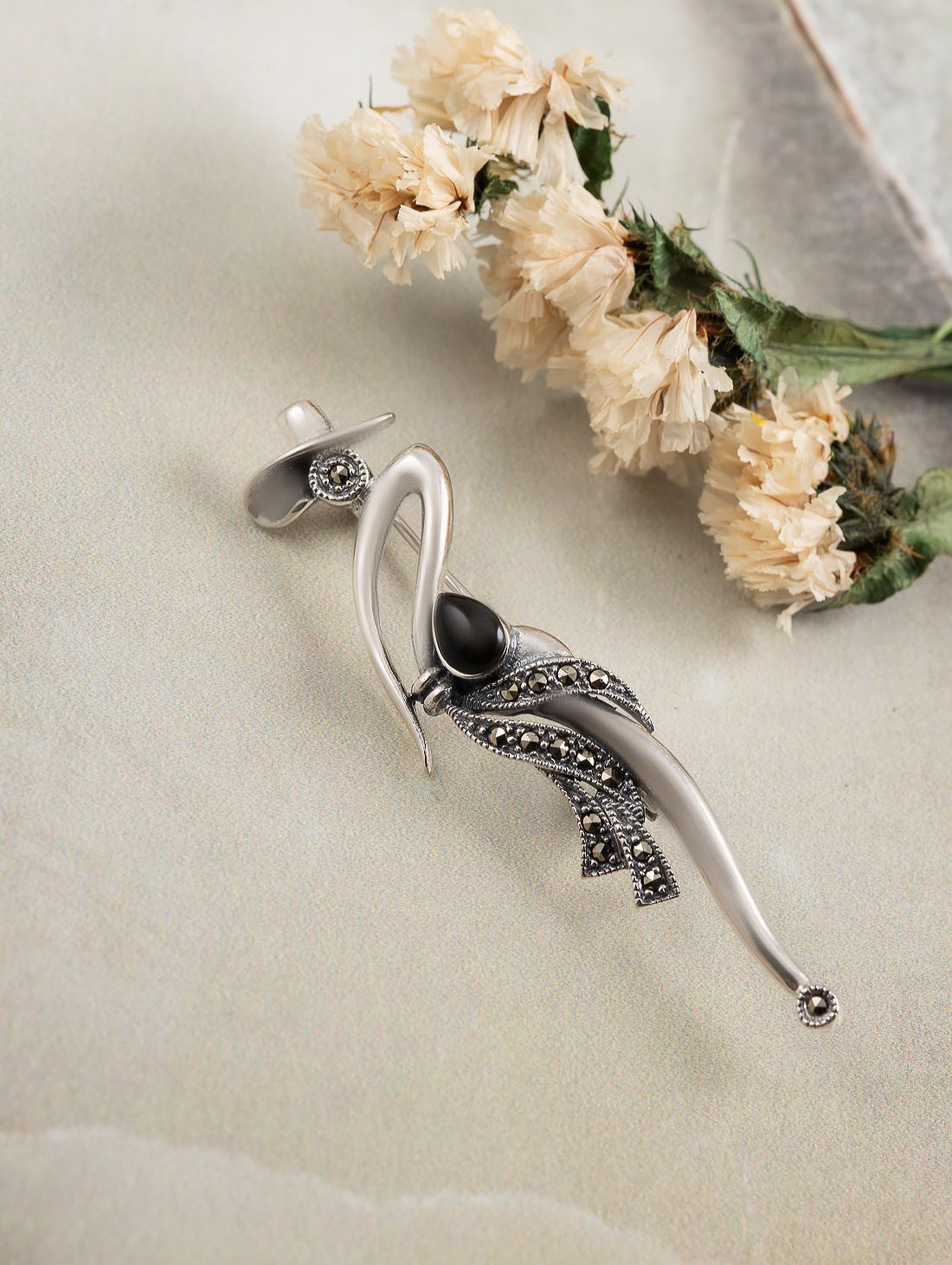 91643 Брошь (Ag 925)