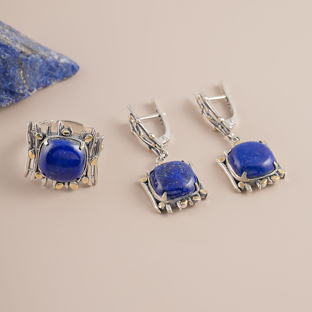 Rrr1450z Лазурит Кольцо (Ag 925)