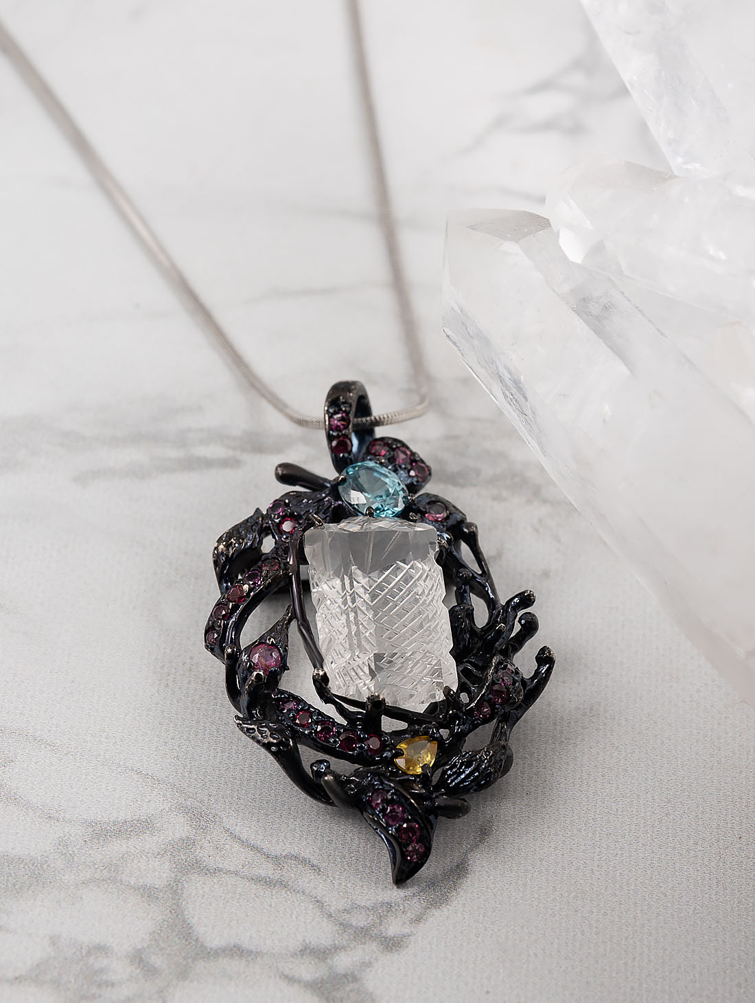 042375 Брошь-кулон (Ag 925)