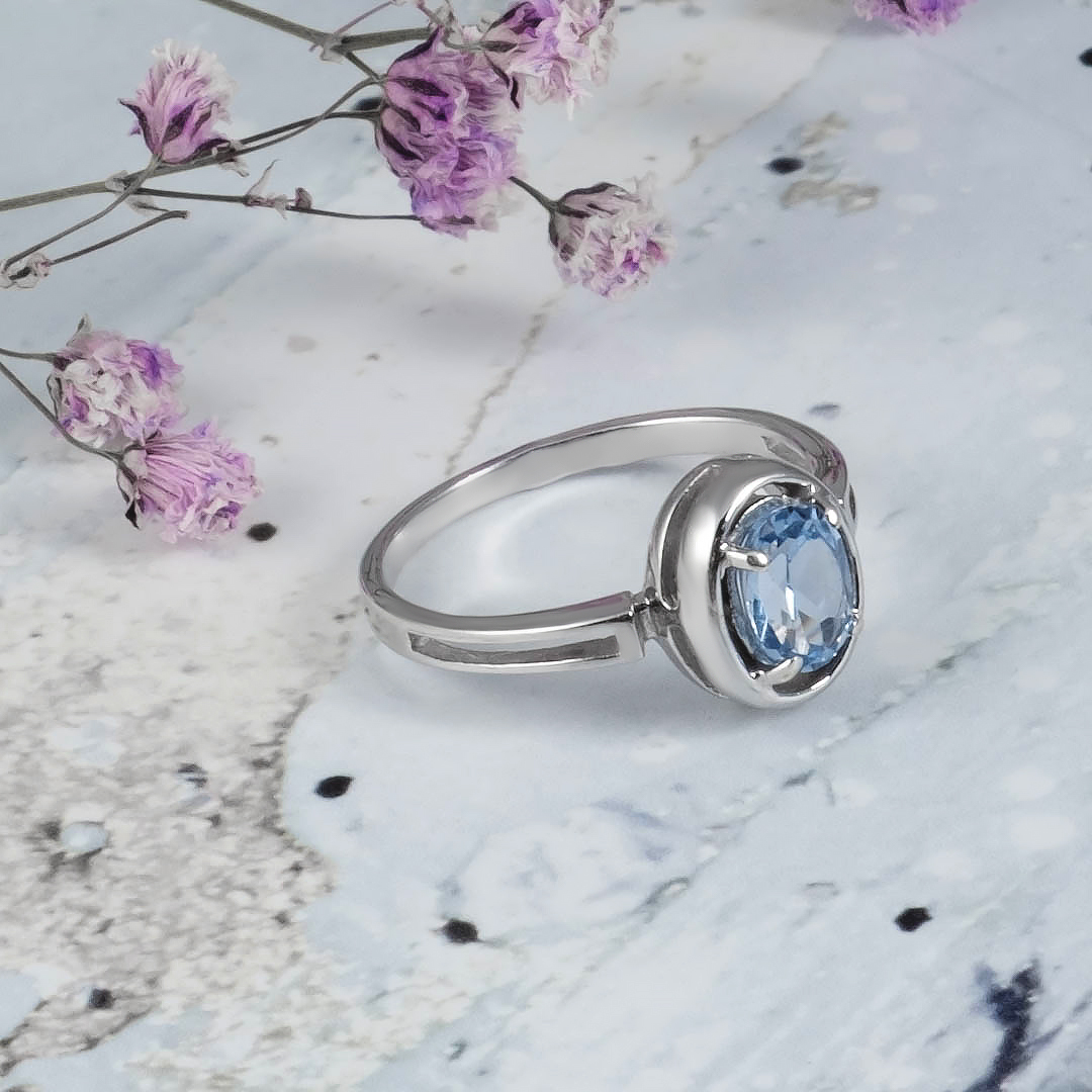 0240R Топаз Кольцо (Ag 925)