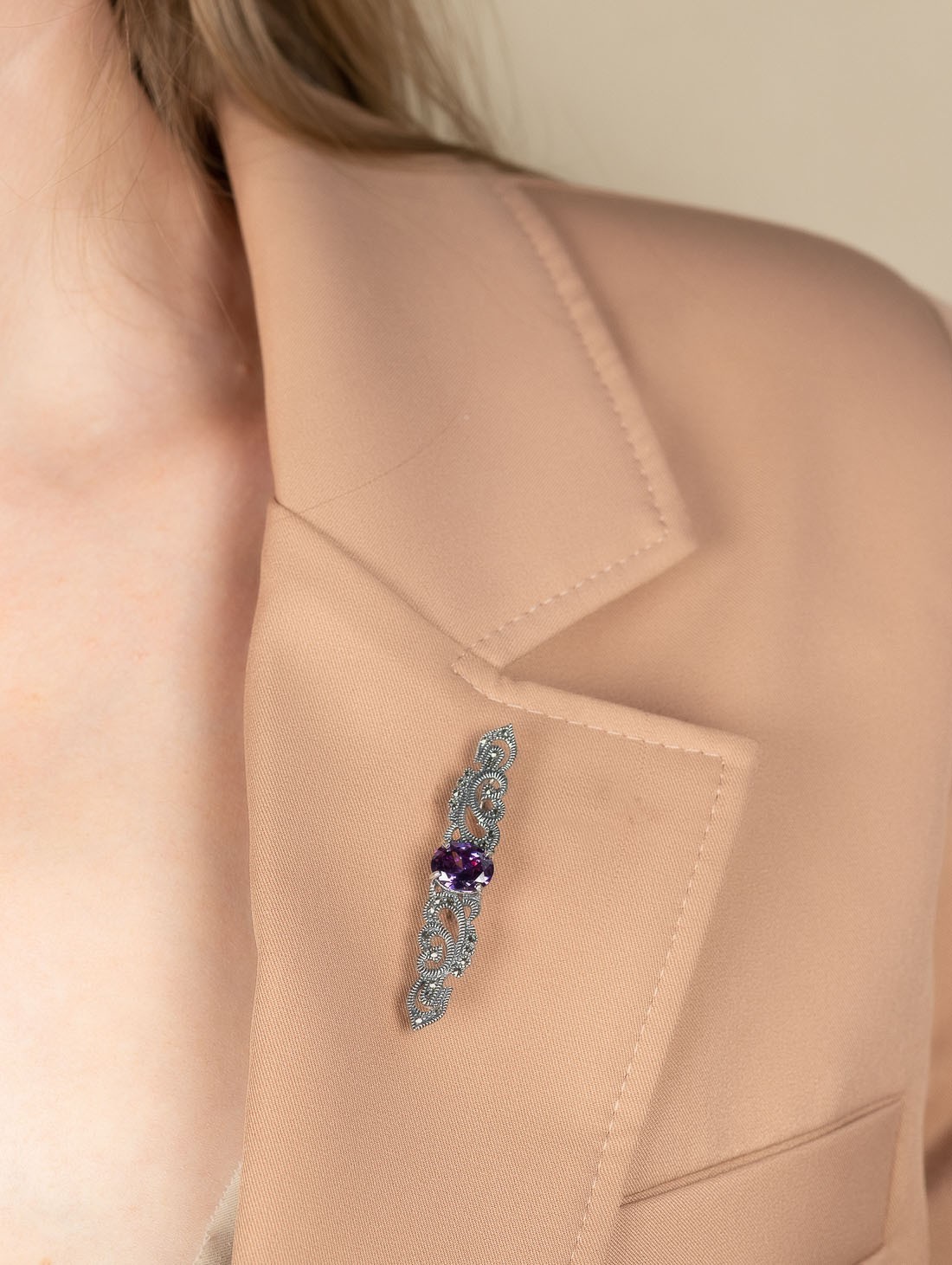 91648 Брошь (Ag 925)