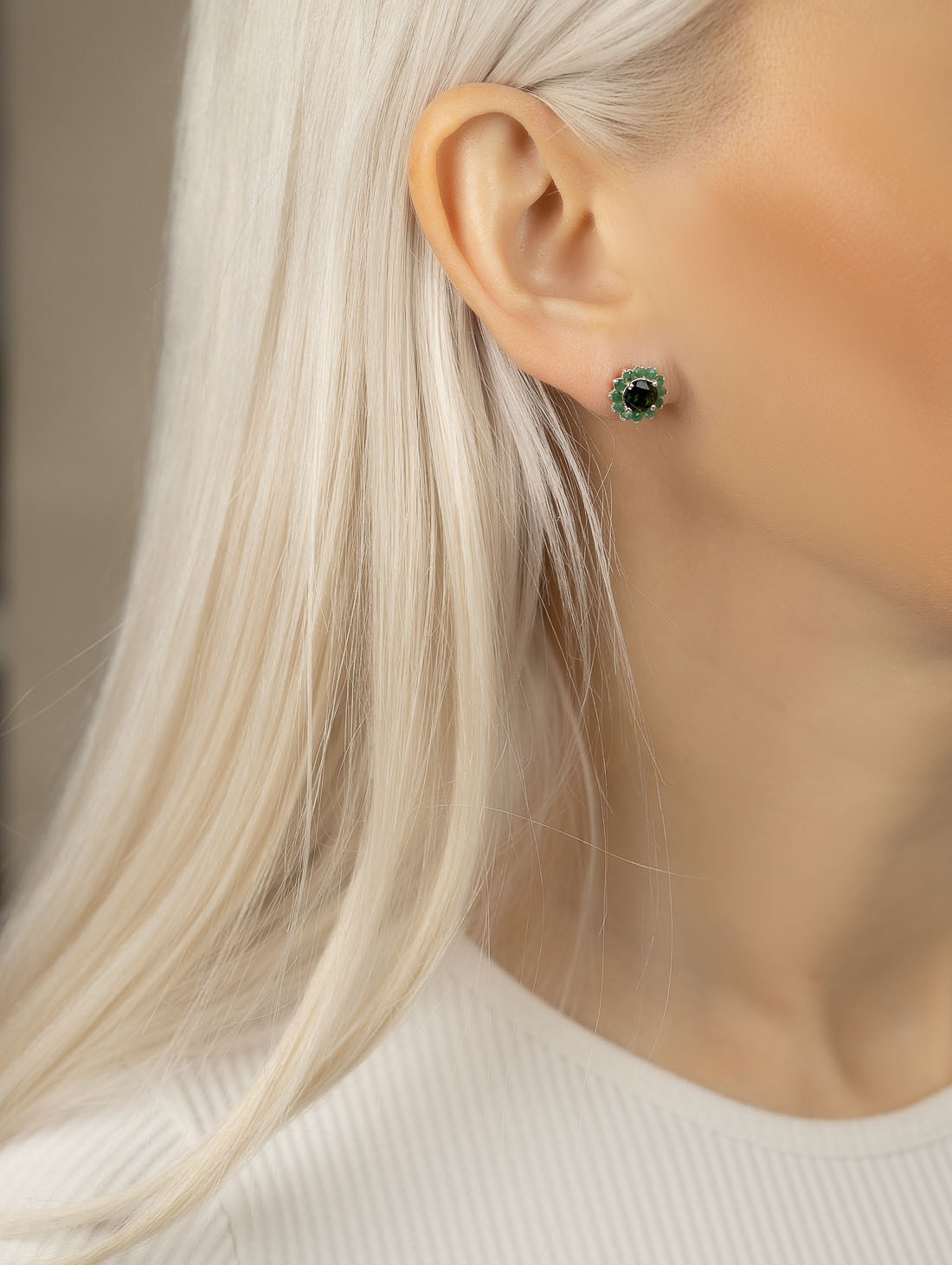 9436 Серьги пуссеты (Ag 925)