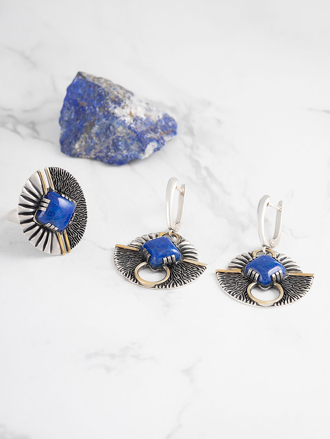 Err1467z Лазурит Серьги (Ag 925)