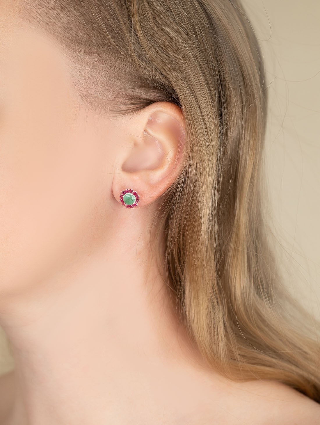 9390 Серьги пуссеты (Ag 925)