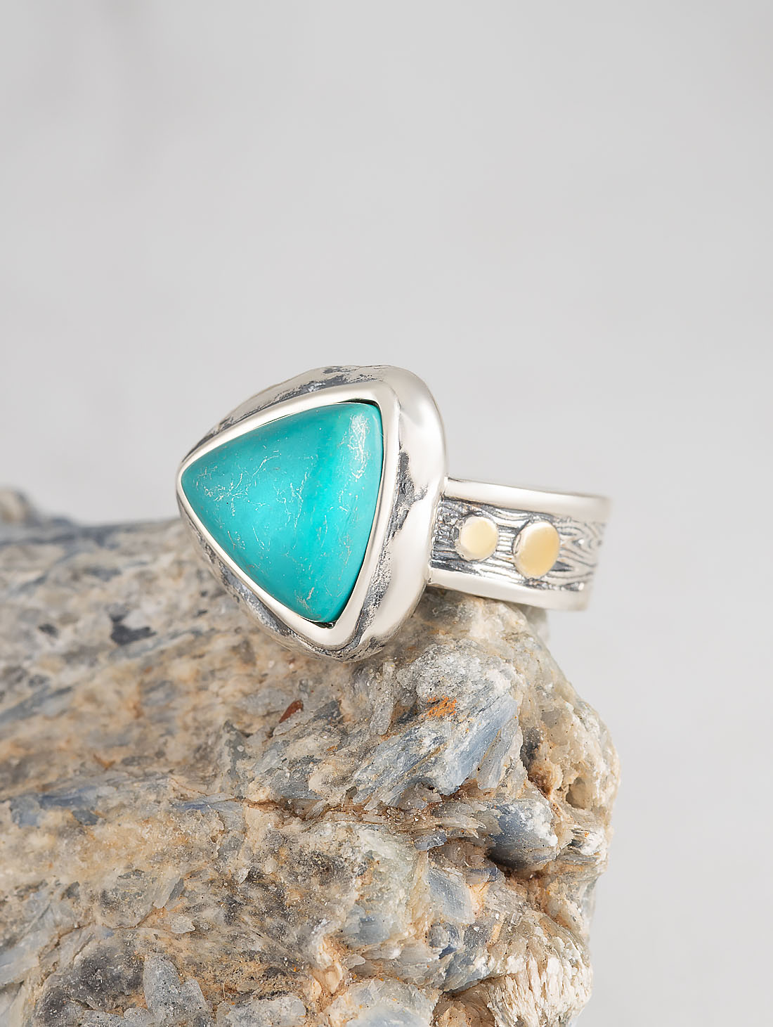 Rrr1268z Бирюза Кольцо (Ag_925)