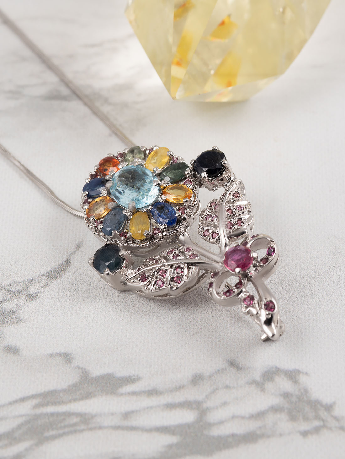 042397 Брошь-кулон (Ag 925)