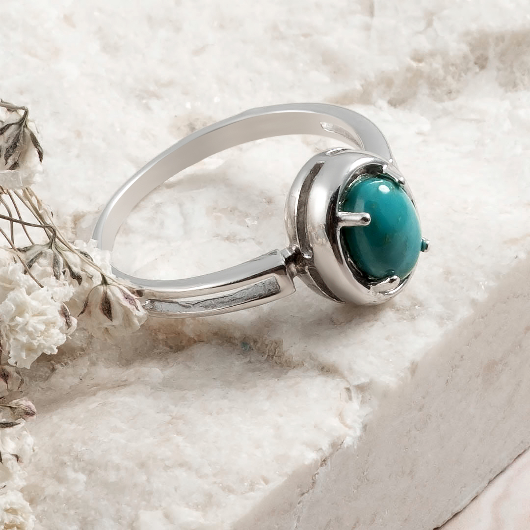 0240R Бирюза Кольцо (Ag 925)