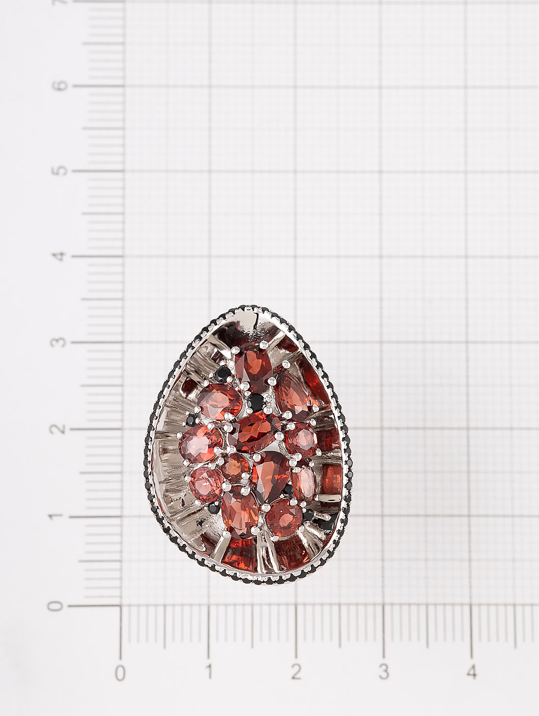 К0422G Гранат Кольцо (Ag 925)