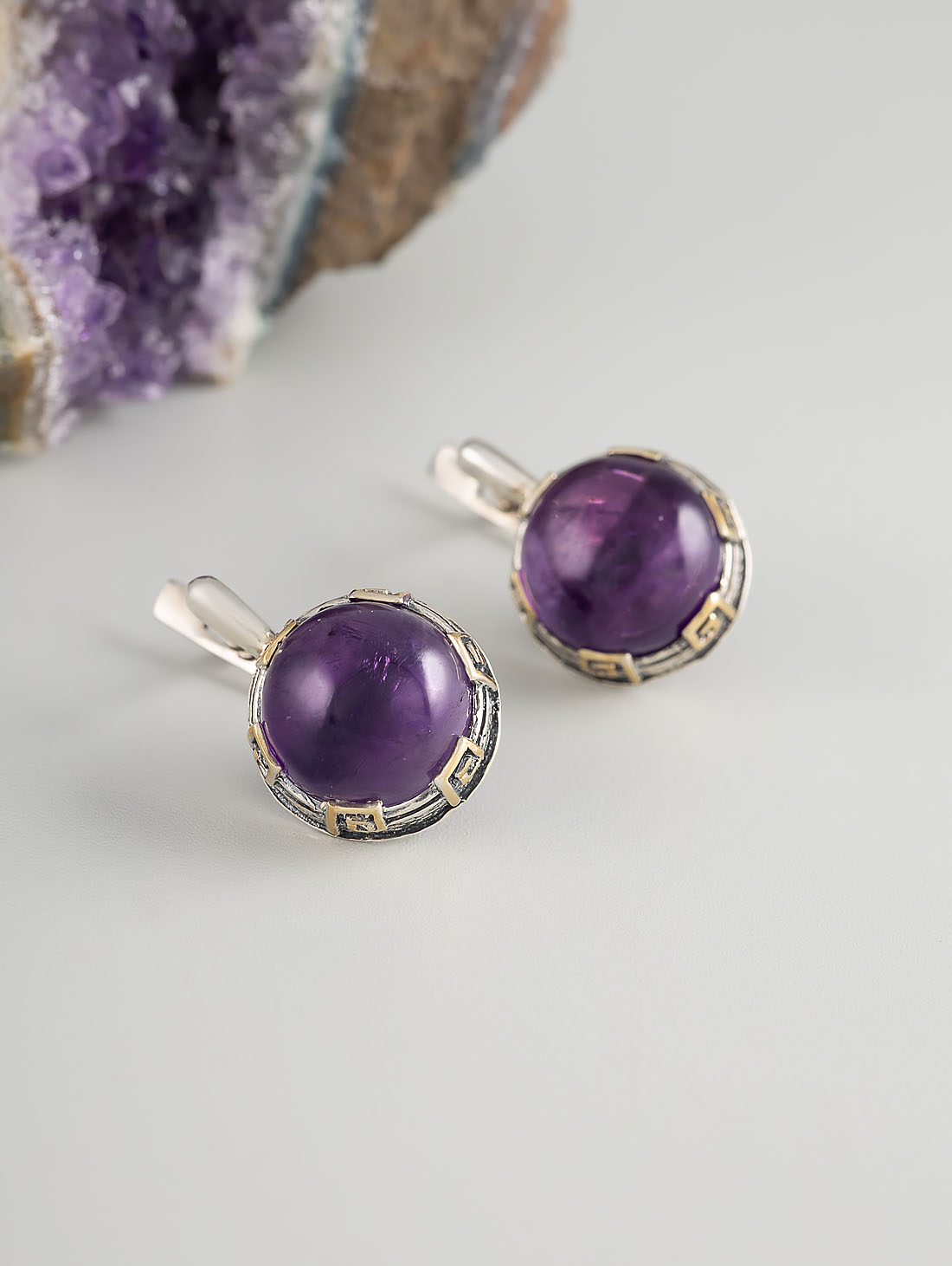 Err1300z Аметист Серьги (Ag 925)