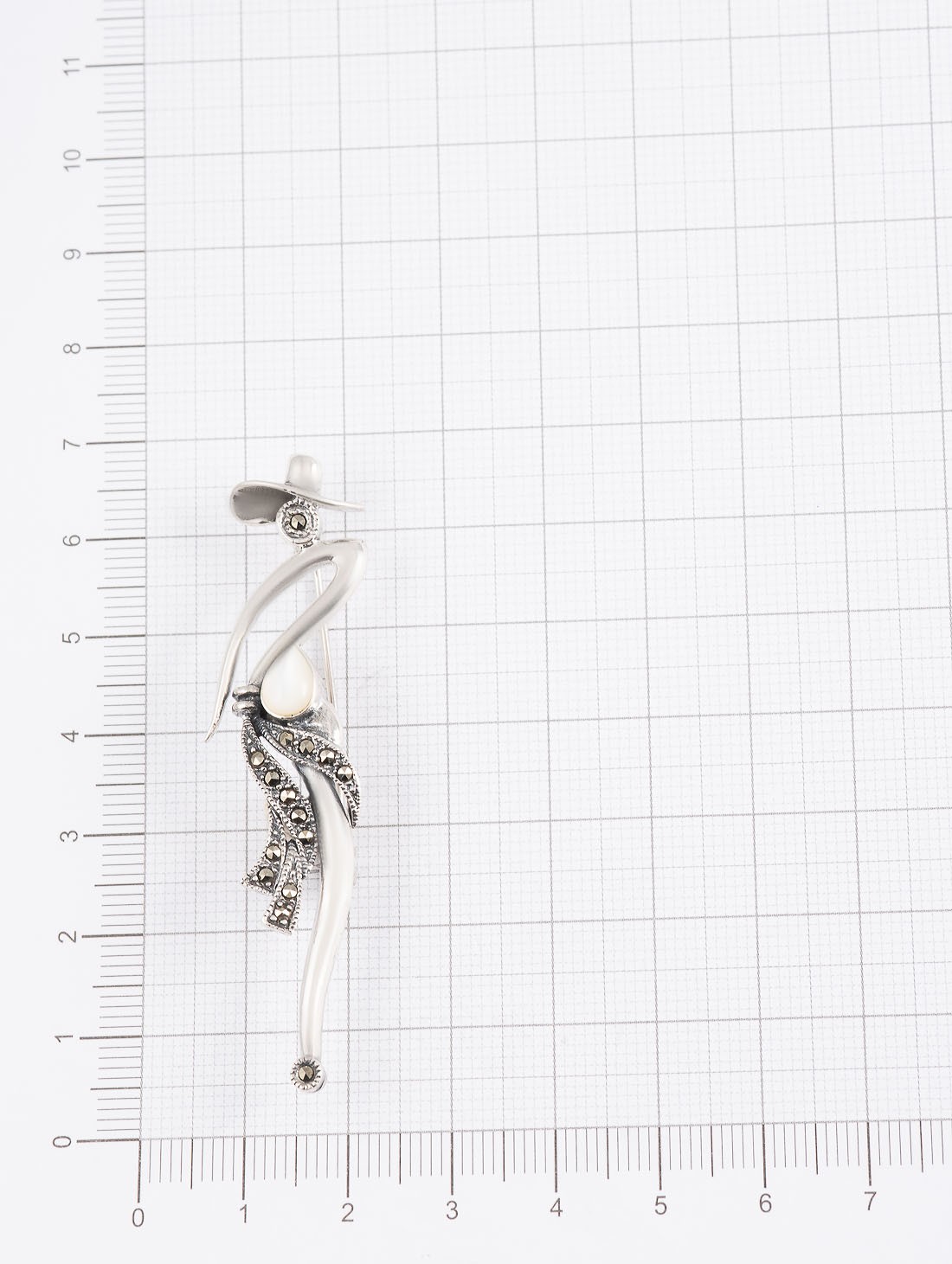 91645 Брошь (Ag 925)